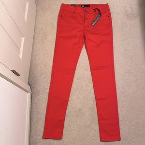 Kayden.K Zelda Red Jeans Leggings Skinny Fit Ultra Low Rise